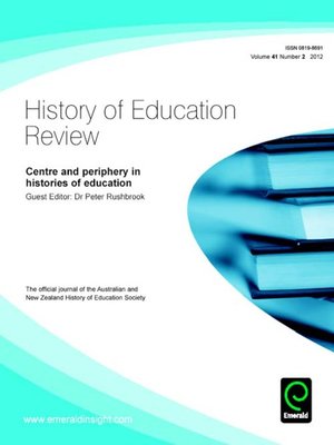 cover image of History of Education Review, Volume 41, Issue 2